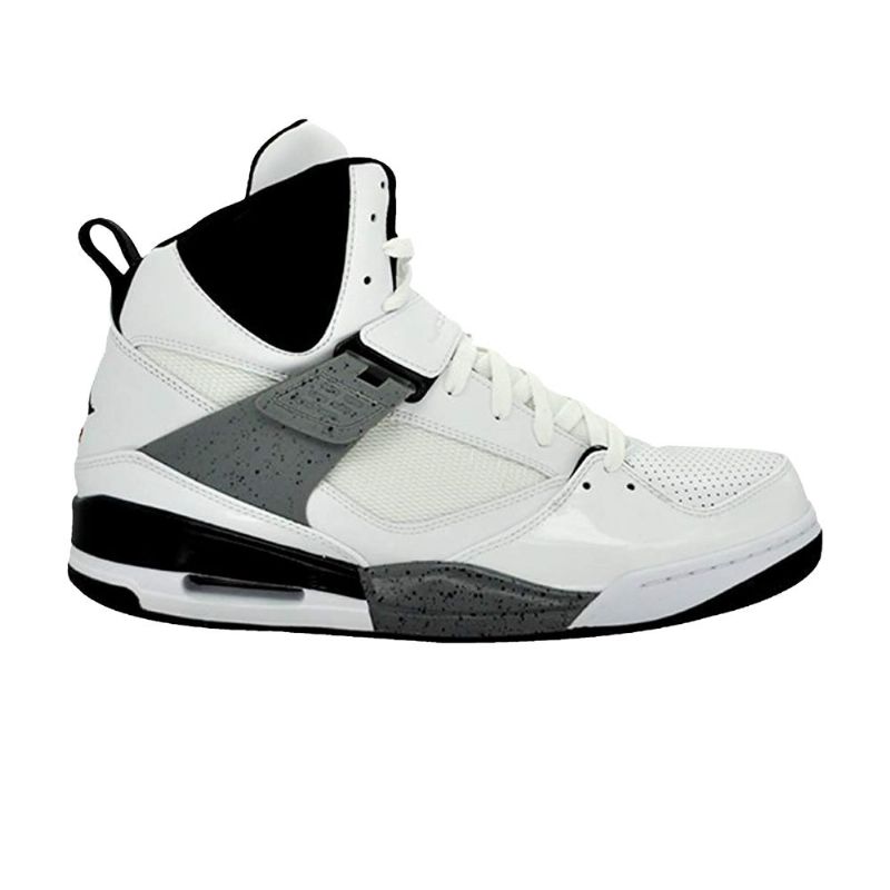 Ανδρικά Παπούτσια Air Jordan Flight 45 High Άσπρο Μαύρος Γκρί
