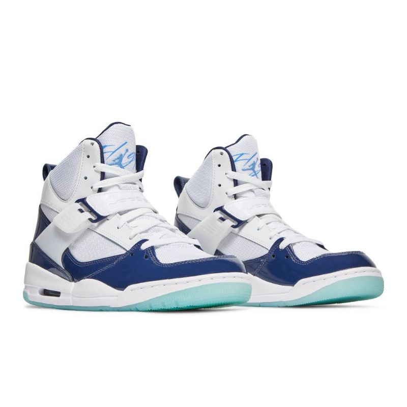 Ανδρικά Παπούτσια Air Jordan Flight 45 High Άσπρο Σκούρο Μπλε