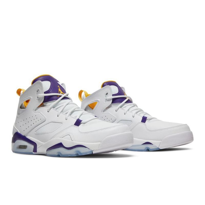 Ανδρικά Παπούτσια Air Jordan Flight Club 91 Άσπρο Μωβ Χρυσός