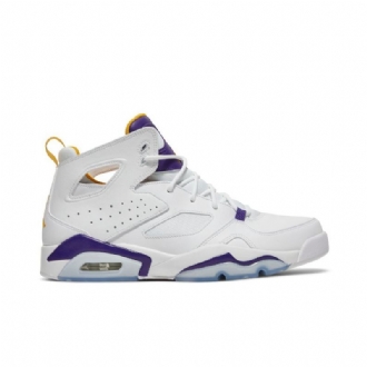 Ανδρικά Παπούτσια Air Jordan Flight Club 91 Άσπρο Μωβ Χρυσός