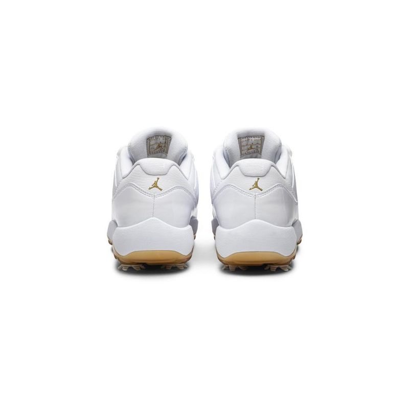 Ανδρικά Παπούτσια Air Jordan 11 Low Golf Άσπρο Χρυσός