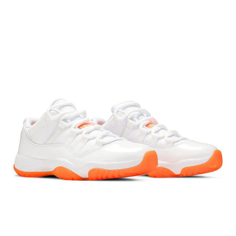 Γυναικεία Παπούτσια Air Jordan 11 Retro Low Άσπρο Πορτοκάλι