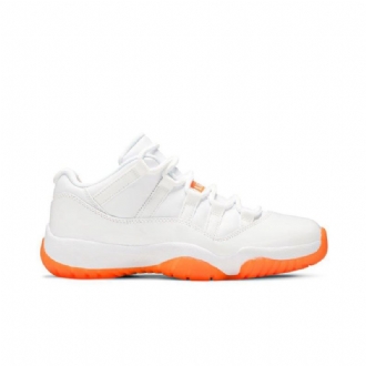 Γυναικεία Παπούτσια Air Jordan 11 Retro Low Άσπρο Πορτοκάλι