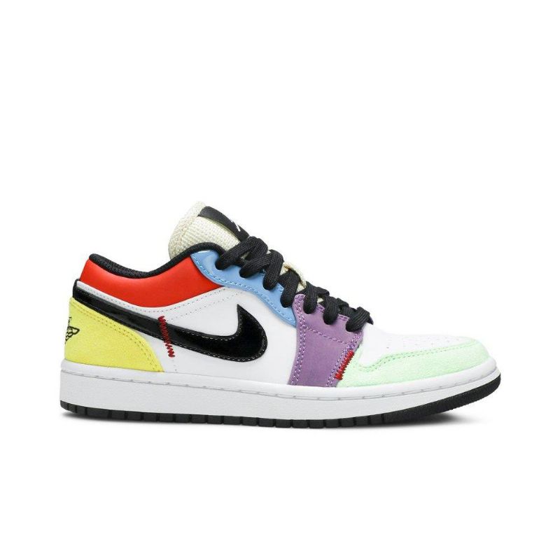 Air Jordan 1 Low Se Άσπρο Πολύχρωμα Γυναικεία Παπούτσια