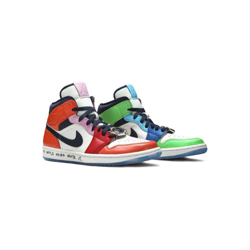 Air Jordan 1 Melody Ehsani Mid Άσπρο Πολύχρωμα Γυναικεία Παπούτσια