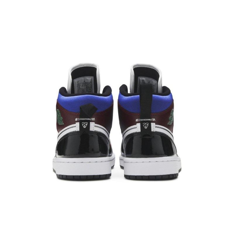 Air Jordan 1 Mid Se Μαύρα Λευκά Πολύχρωμα Γυναικεία Παπούτσια