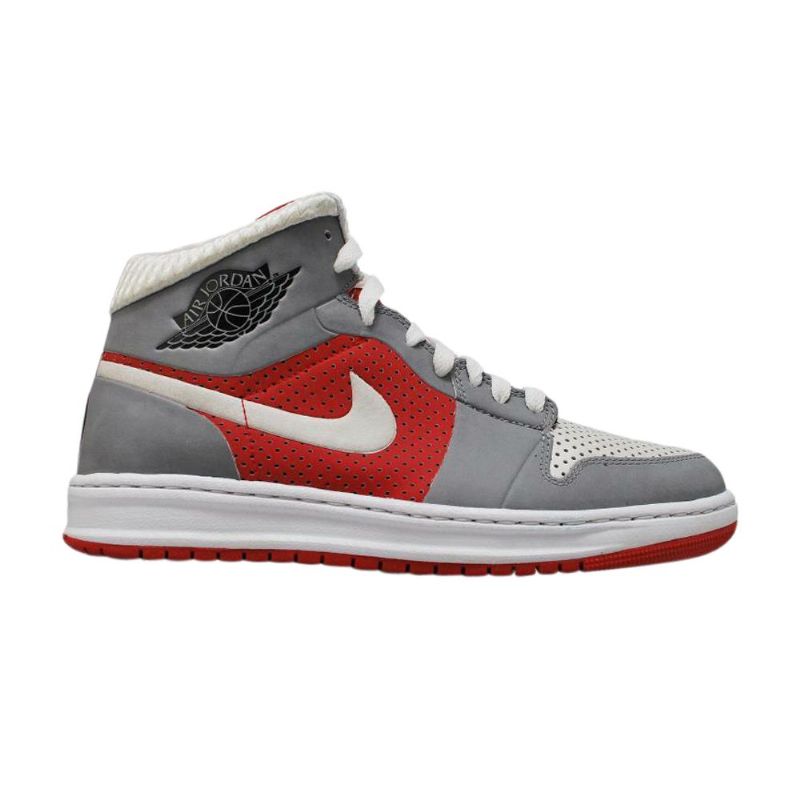 Ανδρικά Παπούτσια Air Jordan 1 Alpha Id Γκρι Κόκκινα Λευκά