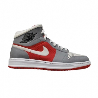 Ανδρικά Παπούτσια Air Jordan 1 Alpha Id Γκρι Κόκκινα Λευκά