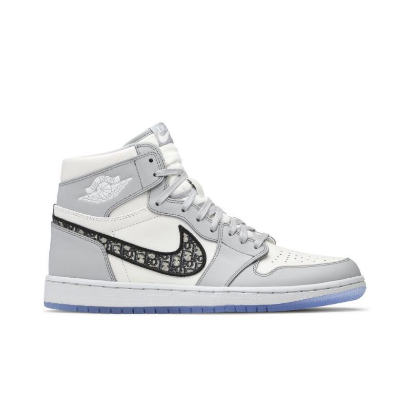 Ανδρικά Παπούτσια Air Jordan 1 Dior High Γκρί Άσπρο Μαύρος