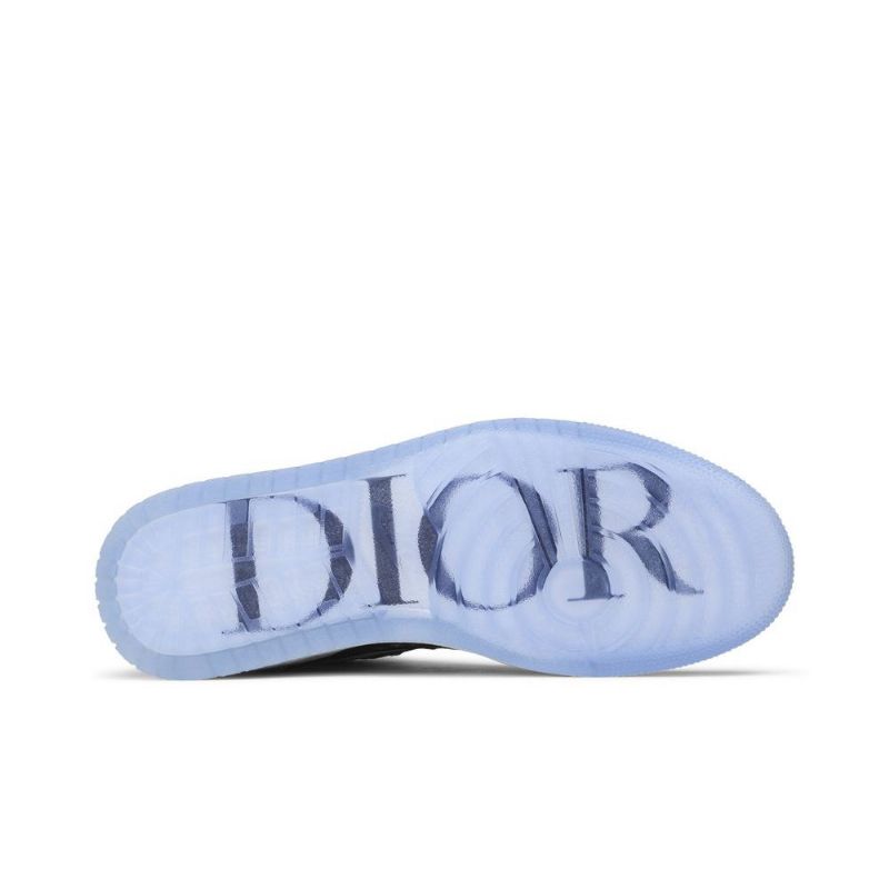Ανδρικά Παπούτσια Air Jordan 1 Dior High Γκρί Άσπρο Μαύρος