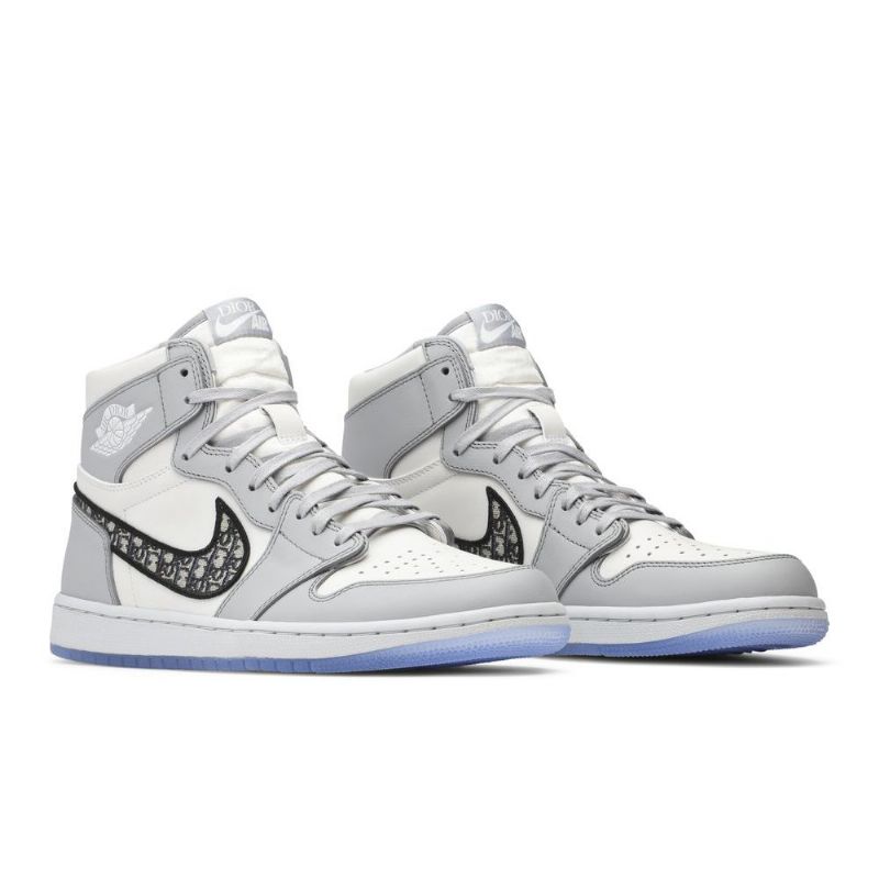 Ανδρικά Παπούτσια Air Jordan 1 Dior High Γκρί Άσπρο Μαύρος