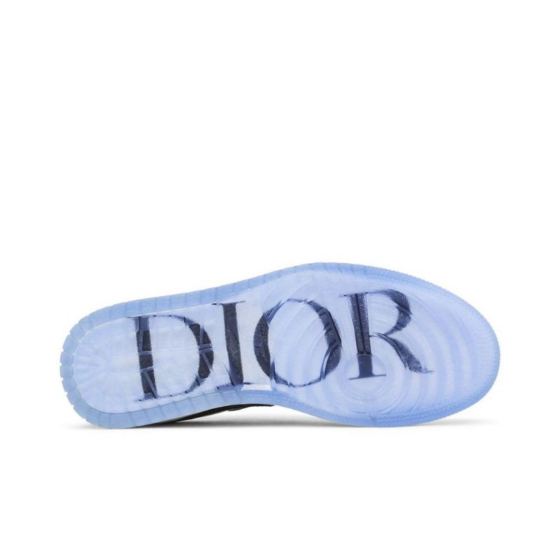 Ανδρικά Παπούτσια Air Jordan 1 Dior Low Γκρί Άσπρο Μαύρος