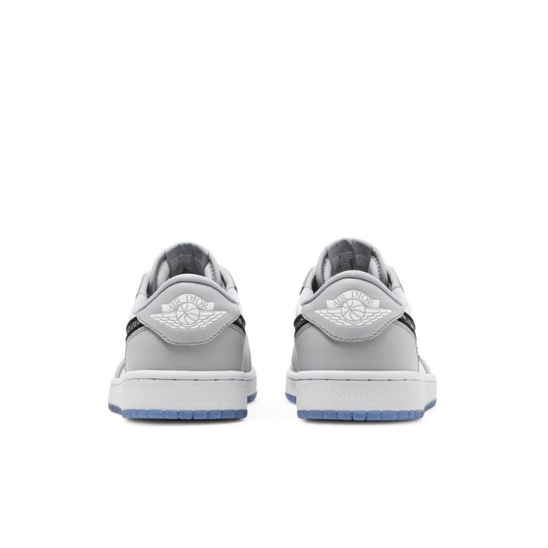 Ανδρικά Παπούτσια Air Jordan 1 Dior Low Γκρί Άσπρο Μαύρος