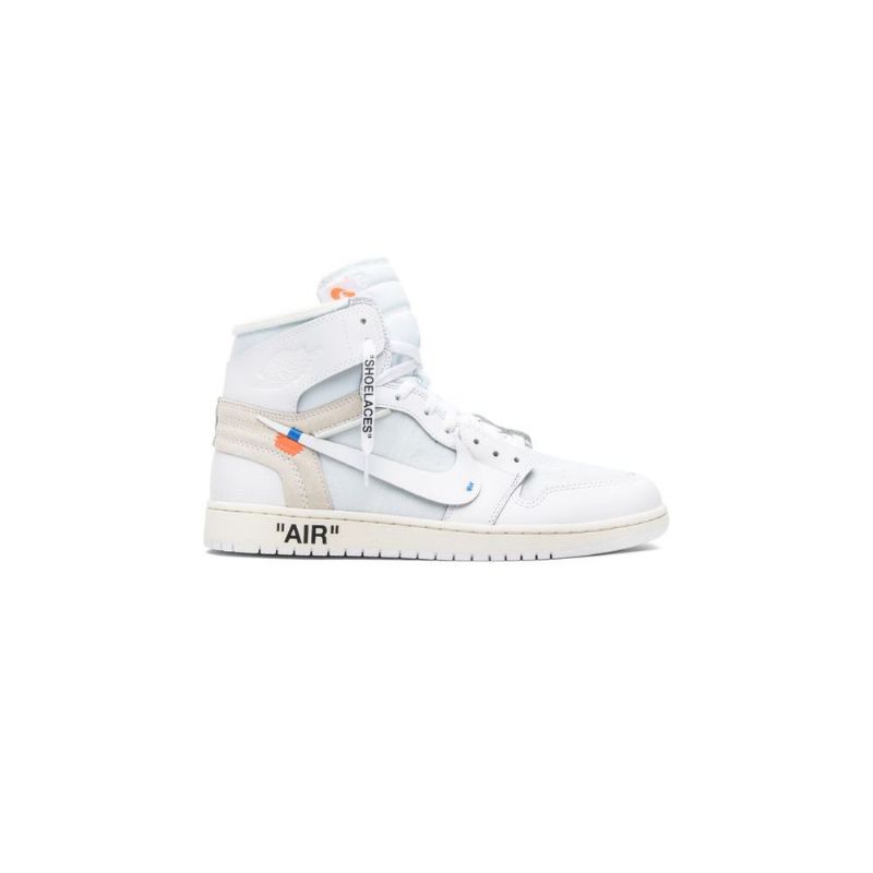 Ανδρικά Παπούτσια Air Jordan 1 Εκρού Ρετρό Ψηλά Και Λευκά