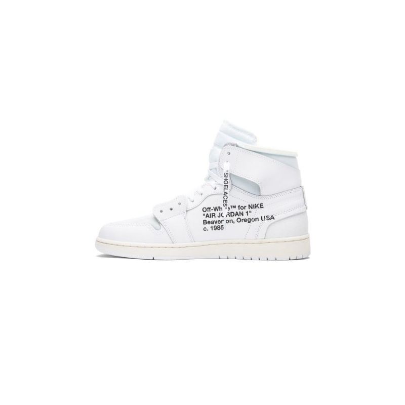 Ανδρικά Παπούτσια Air Jordan 1 Εκρού Ρετρό Ψηλά Και Λευκά