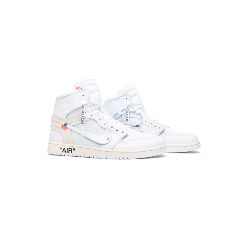 Ανδρικά Παπούτσια Air Jordan 1 Εκρού Ρετρό Ψηλά Και Λευκά