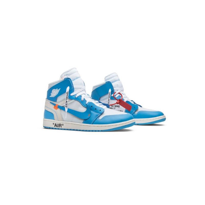 Ανδρικά Παπούτσια Air Jordan 1 Εκρού Ρετρό Ψηλά Και Λευκά Μπλε