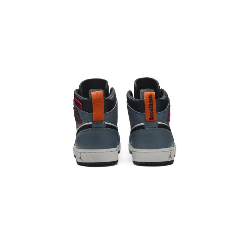 Ανδρικά Παπούτσια Air Jordan 1 Facetasm Mid Άσπρο Μπλε Μαύρος
