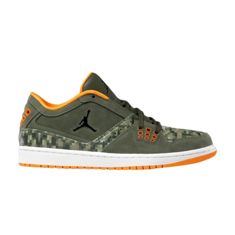 Ανδρικά Παπούτσια Air Jordan 1 Flight Low Olive Πράσινος Πορτοκάλι