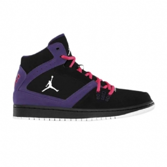 Ανδρικά Παπούτσια Air Jordan 1 Flight Μαύρα Μωβ Ροζ Λευκά