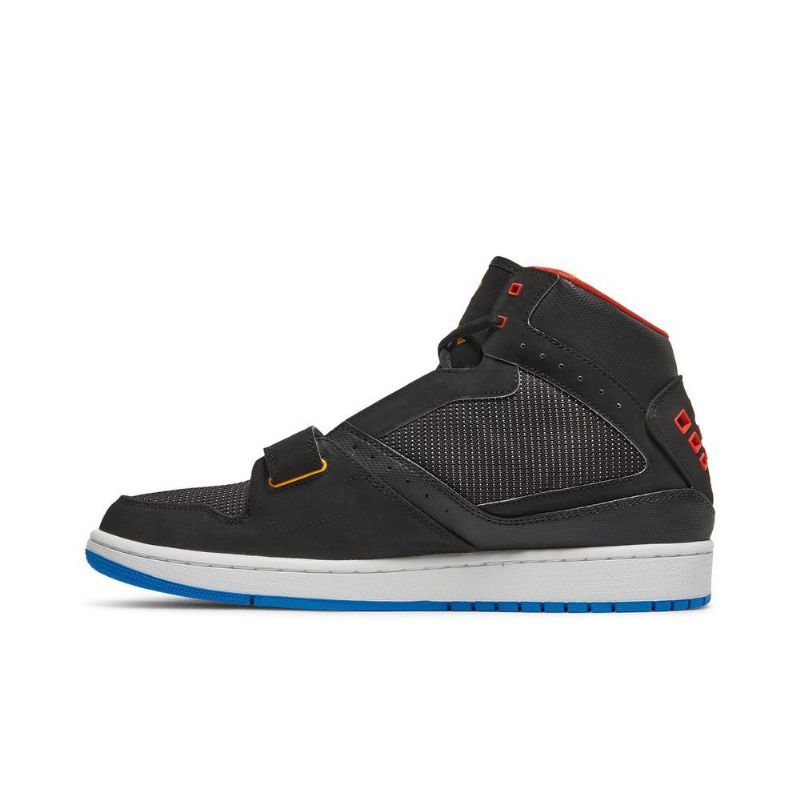 Ανδρικά Παπούτσια Air Jordan 1 Flight Strap Μαύρο Χρυσό Πορτοκαλί Μπλε