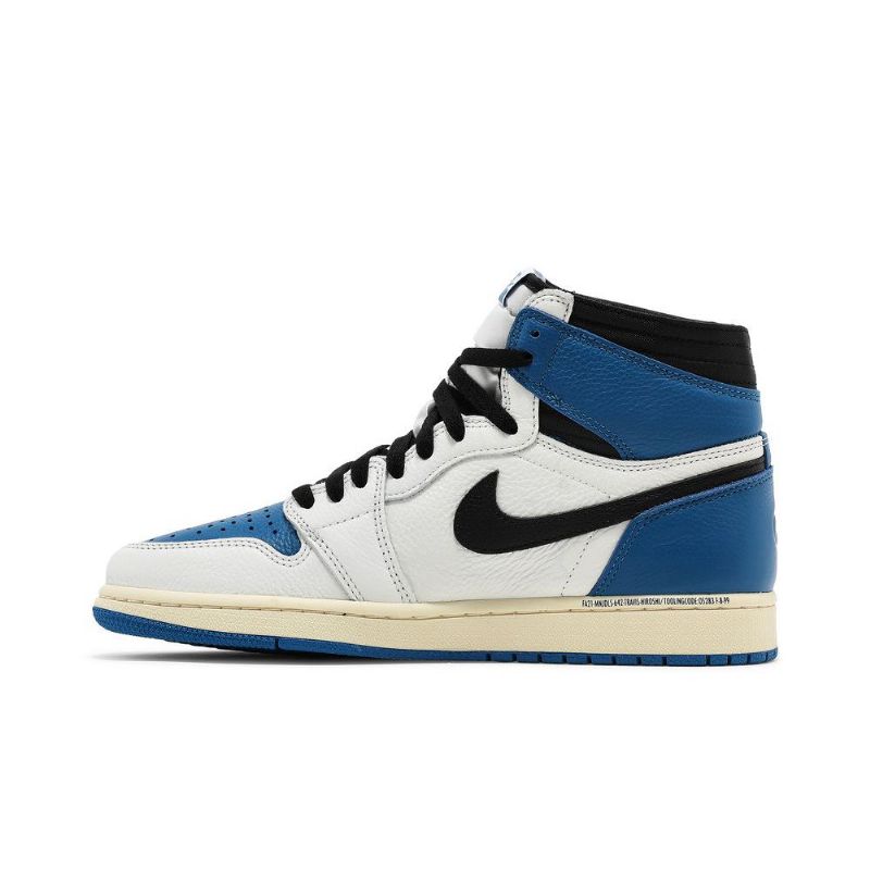 Ανδρικά Παπούτσια Air Jordan 1 Fragment Design Travis Scott Retro High Άσπρο Μαύρος Μπλε