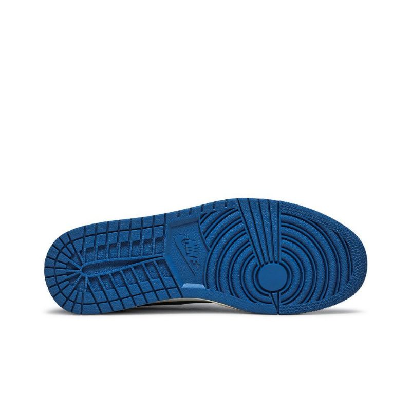 Ανδρικά Παπούτσια Air Jordan 1 Fragment Design Travis Scott Retro Low Μπλε Άσπρο Μαύρος Μπεζ