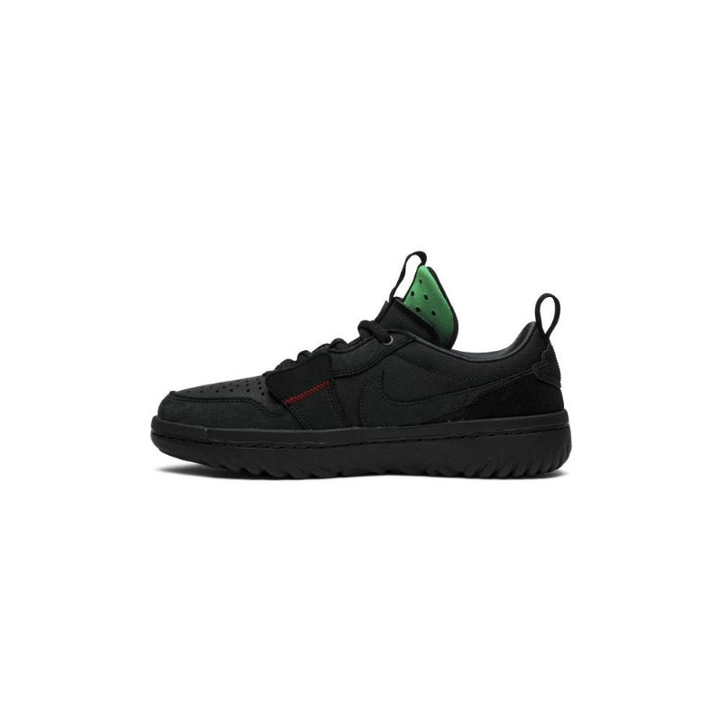 Ανδρικά Παπούτσια Air Jordan 1 Ghetto Gastro Low React Μαύρα Κόκκινα Πράσινα
