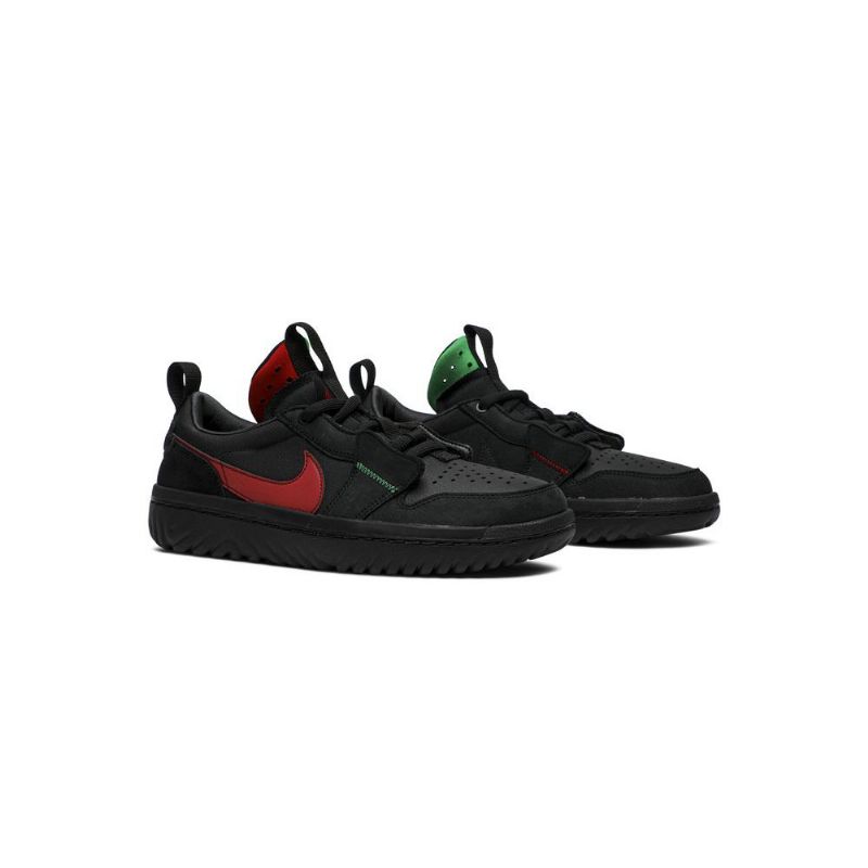 Ανδρικά Παπούτσια Air Jordan 1 Ghetto Gastro Low React Μαύρα Κόκκινα Πράσινα