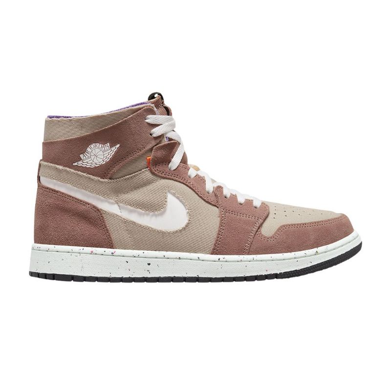 Ανδρικά Παπούτσια Air Jordan 1 High Zoom Comfort Khaki Καστανός Άσπρο