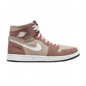 Ανδρικά Παπούτσια Air Jordan 1 High Zoom Comfort Khaki Καστανός Άσπρο