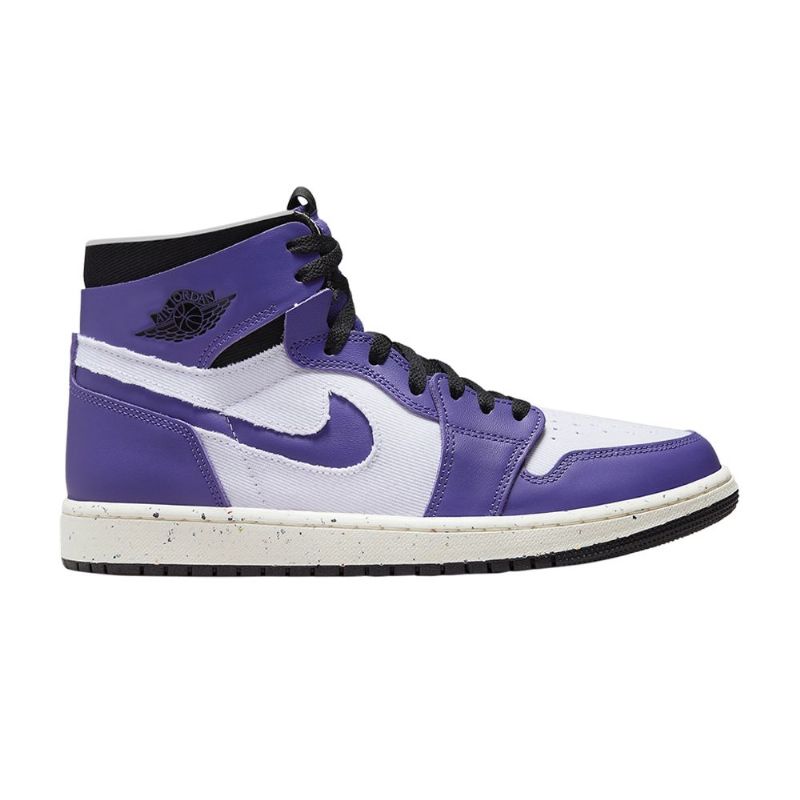 Ανδρικά Παπούτσια Air Jordan 1 High Zoom Comfort Λευκό Μωβ Μαύρα