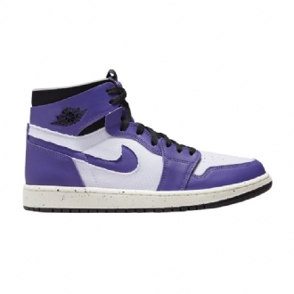Ανδρικά Παπούτσια Air Jordan 1 High Zoom Comfort Λευκό Μωβ Μαύρα