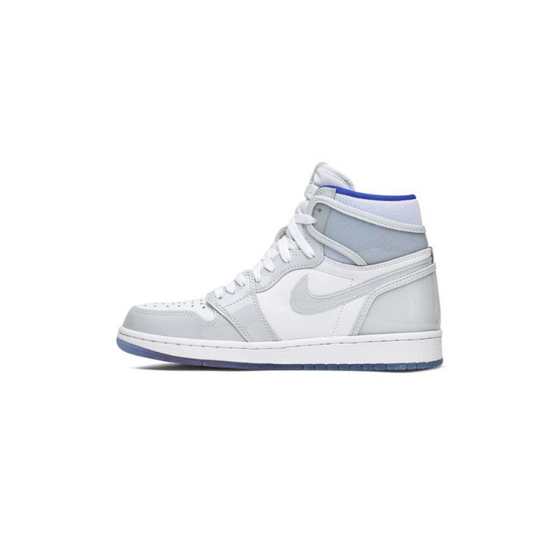 Ανδρικά Παπούτσια Air Jordan 1 High Zoom Λευκά Μπλε Γκρι