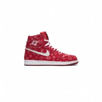 Ανδρικά Παπούτσια Air Jordan 1 Κόκκινος Ribbon Recon Retro High Άσπρο