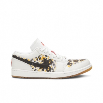 Ανδρικά Παπούτσια Air Jordan 1 Low Άσπρο Καστανός Μαύρα