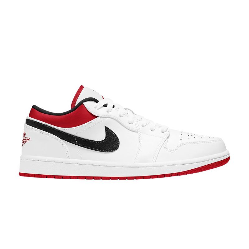 Ανδρικά Παπούτσια Air Jordan 1 Low Άσπρο Κόκκινος Μαύρος