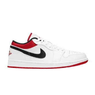 Ανδρικά Παπούτσια Air Jordan 1 Low Άσπρο Κόκκινος Μαύρος