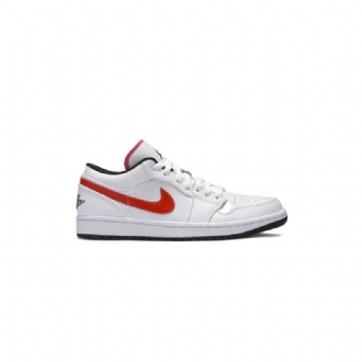 Ανδρικά Παπούτσια Air Jordan 1 Low Άσπρο Κόκκινος Μαύρος