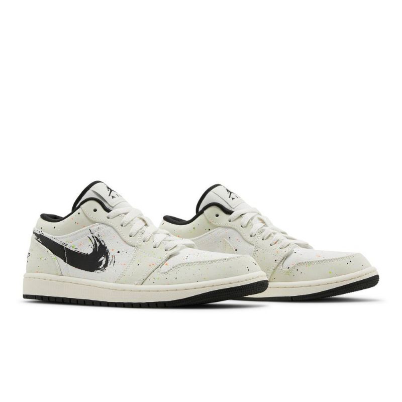 Ανδρικά Παπούτσια Air Jordan 1 Low Άσπρο Μαύρος