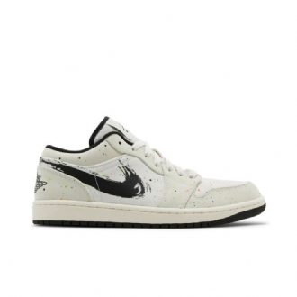 Ανδρικά Παπούτσια Air Jordan 1 Low Άσπρο Μαύρος