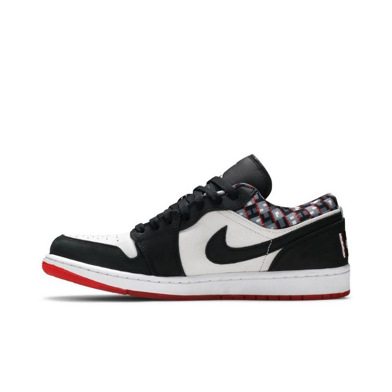 Ανδρικά Παπούτσια Air Jordan 1 Low Άσπρο Μαύρος Κόκκινος