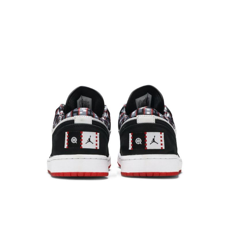 Ανδρικά Παπούτσια Air Jordan 1 Low Άσπρο Μαύρος Κόκκινος