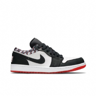 Ανδρικά Παπούτσια Air Jordan 1 Low Άσπρο Μαύρος Κόκκινος