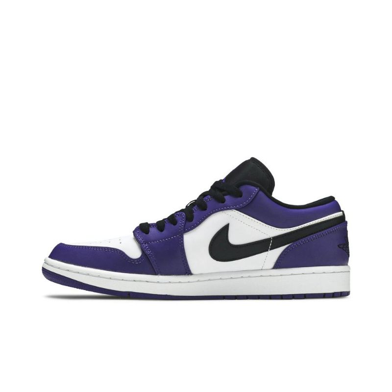 Ανδρικά Παπούτσια Air Jordan 1 Low Άσπρο Μωβ Μαύρα