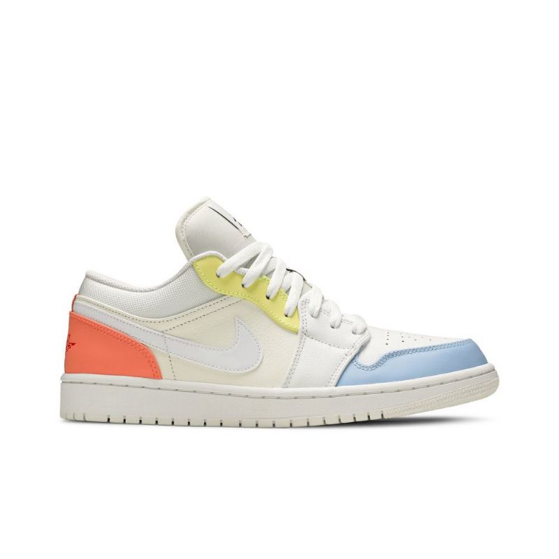 Ανδρικά Παπούτσια Air Jordan 1 Low Άσπρο Μπλε Κίτρινος Ροζ