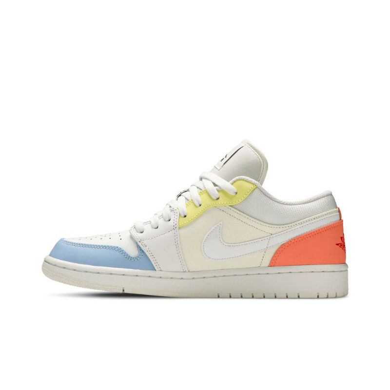 Ανδρικά Παπούτσια Air Jordan 1 Low Άσπρο Μπλε Κίτρινος Ροζ