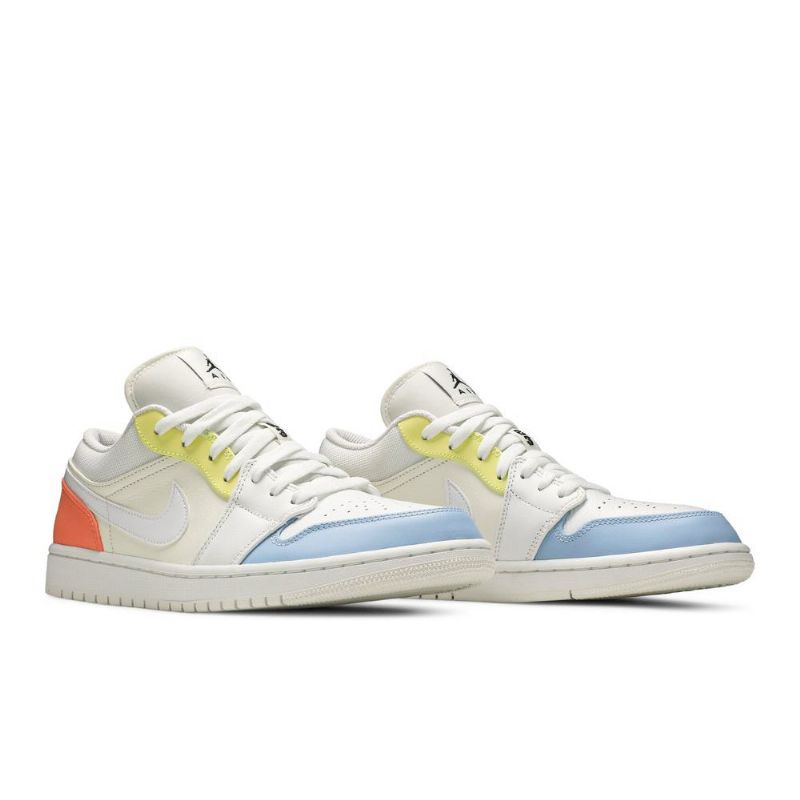 Ανδρικά Παπούτσια Air Jordan 1 Low Άσπρο Μπλε Κίτρινος Ροζ