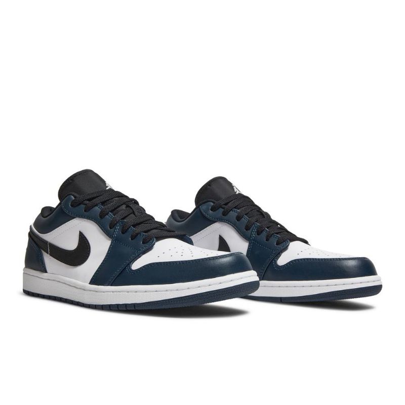 Ανδρικά Παπούτσια Air Jordan 1 Low Άσπρο Μπλε Μαύρος