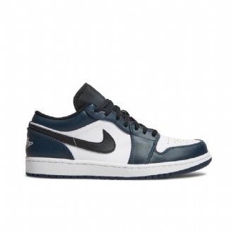 Ανδρικά Παπούτσια Air Jordan 1 Low Άσπρο Μπλε Μαύρος
